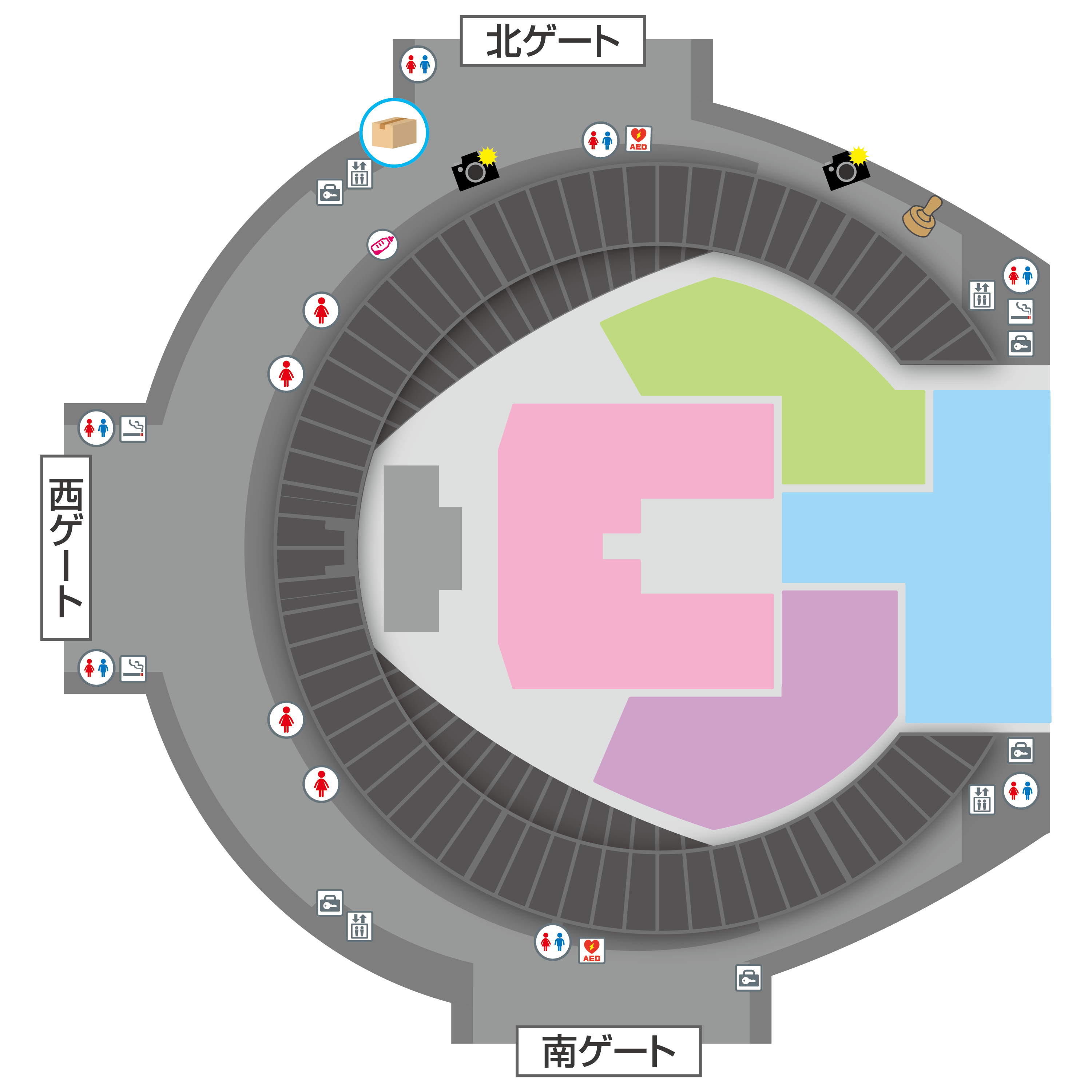 コンコースエリアマップ